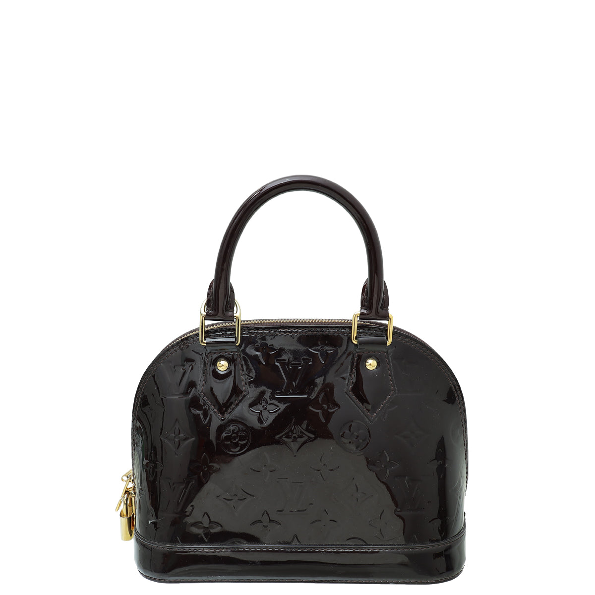 Louis Vuitton Amarante Monogram Vernis Alma BB Bag-Louis Vuitton-THE CLOSET