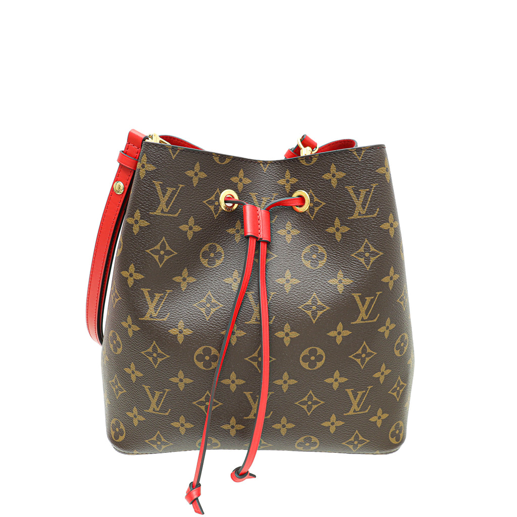 Louis Vuitton Monogram / Coquelicot Red Horizon 55