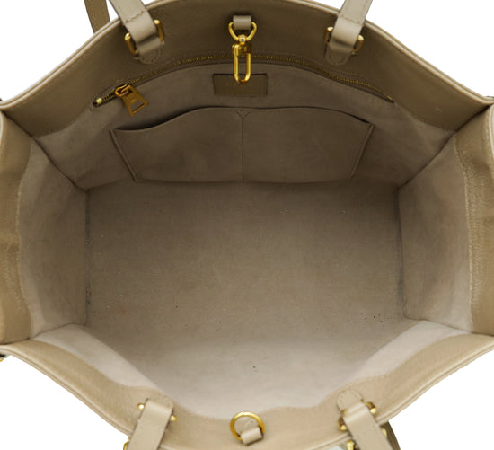 Louis Vuitton Tourterelle Beige Monogram Empreinte Onthego MM Bag