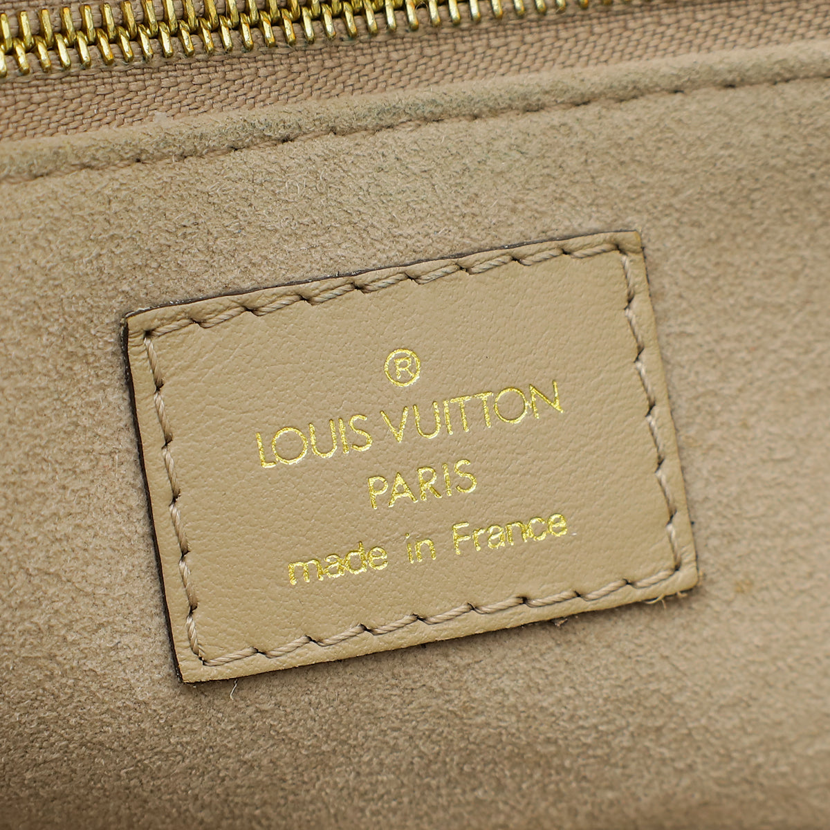 Louis Vuitton Tourterelle Beige Monogram Empreinte Onthego MM Bag