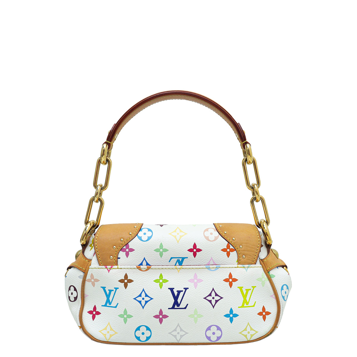 Louis Vuitton White Monogram Multicolor Beverly Takashi Murakami Mini Bag-Louis Vuitton-THE CLOSET