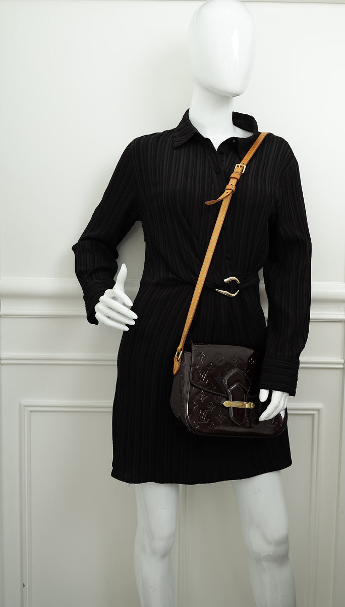 Louis Vuitton Amarante Monogram Vernis Bellflower PM Bag-Louis Vuitton-THE CLOSET