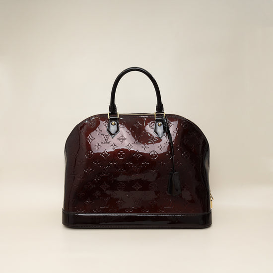 Louis Vuitton Amarnte Monogram Vernis Alma GM Bag-Louis Vuitton-THE CLOSET
