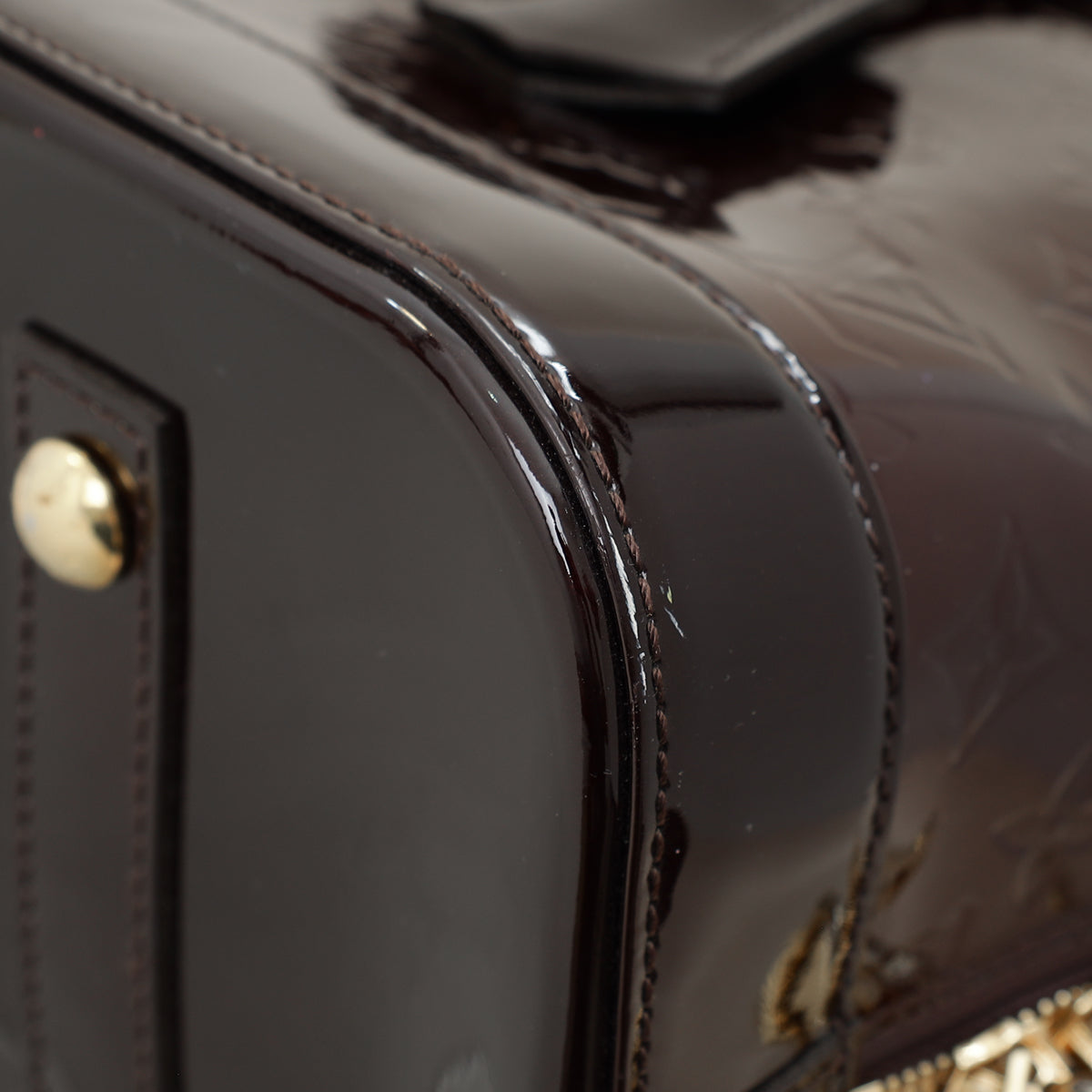 Louis Vuitton Amarnte Monogram Vernis Alma GM Bag-Louis Vuitton-THE CLOSET