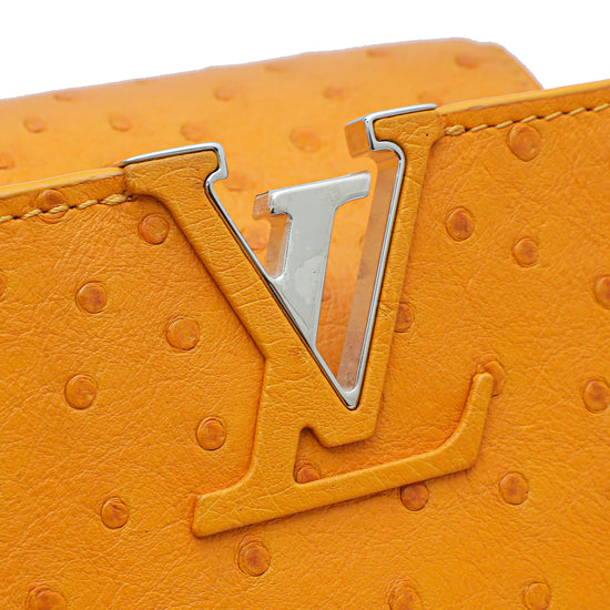 Louis Vuitton Marigold Ostrich Capucines BB Bag