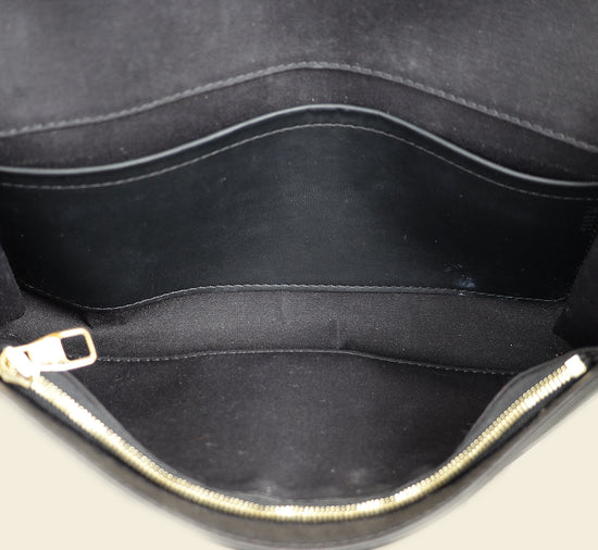Louis Vuitton Black Vernis Louise EW Clutch