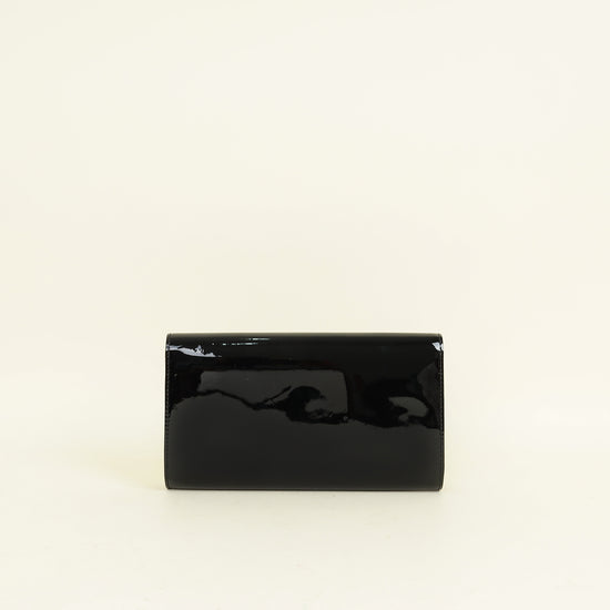 Louis Vuitton Black Vernis Louise EW Clutch
