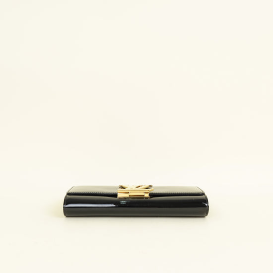 Louis Vuitton Black Vernis Louise EW Clutch