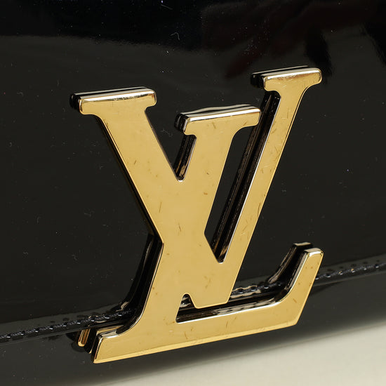 Louis Vuitton Black Vernis Louise EW Clutch