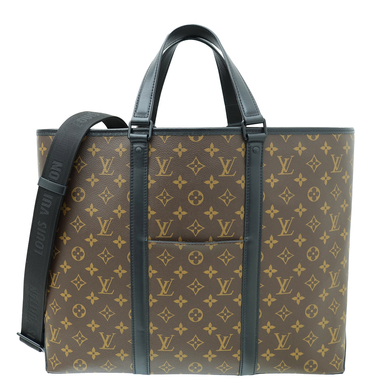 Louis Vuitton Monogram Black Week-end Tote GM Bag-Louis Vuitton-THE CLOSET