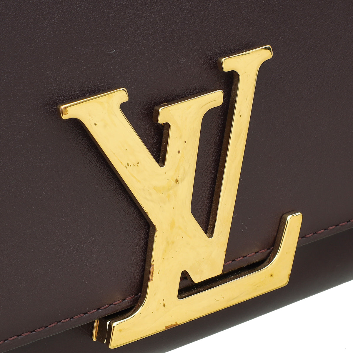 Louis Vuitton Burgundy Louise Matte Chain Clutch