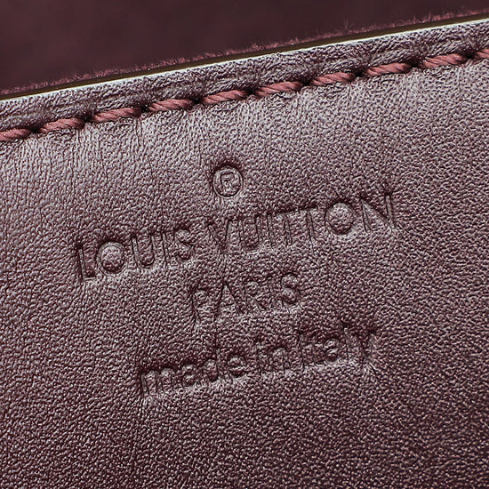 Louis Vuitton Burgundy Louise Matte Chain Clutch