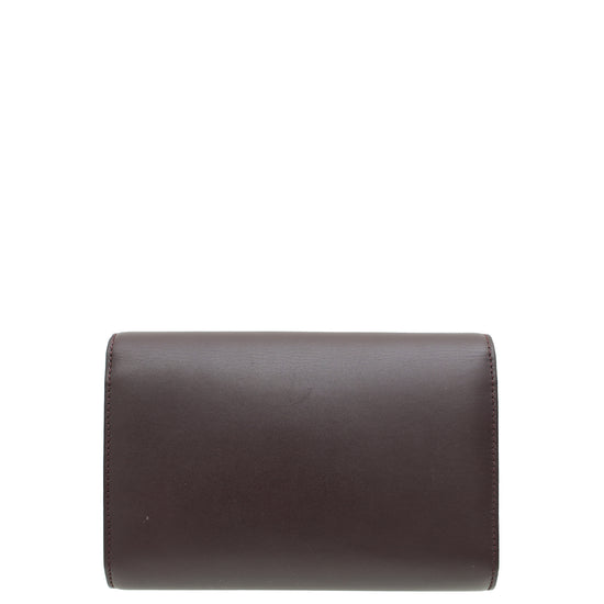 Louis Vuitton Burgundy Louise Matte Chain Clutch