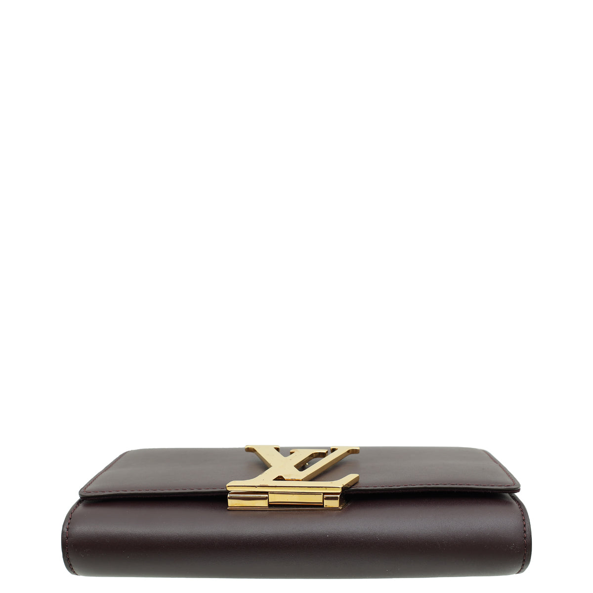 Louis Vuitton Burgundy Louise Matte Chain Clutch