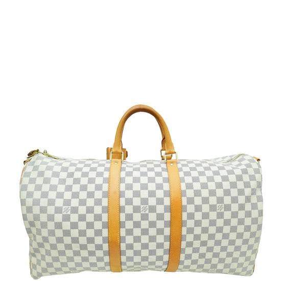 Louis Vuitton Azur Keepall Bandouliere 55 Bag