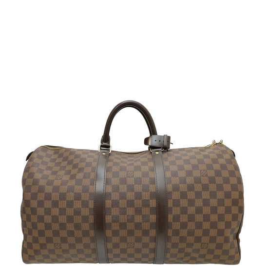 Louis Vuitton Damier Ebene Keepall 50 Bag