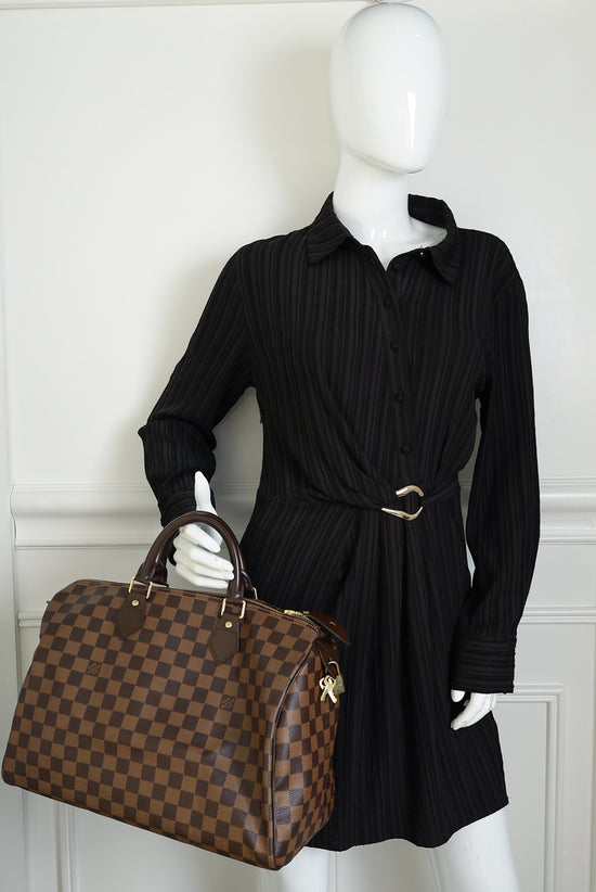 Louis Vuitton Damier Ebene Speedy 35 Bag