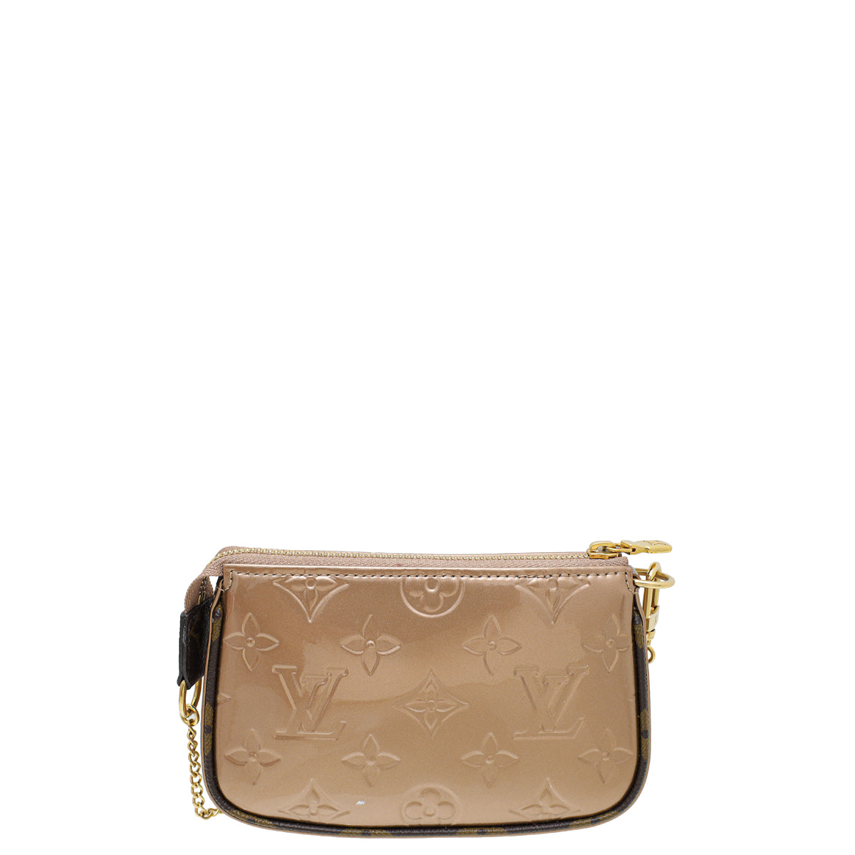 Louis Vuitton Rose Gold Monogram Vernis Mini Pochette Accessoires-Louis Vuitton-THE CLOSET
