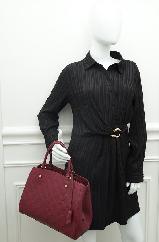 Louis Vuitton Grape Monogram Empreinte Montaigne MM Bag
