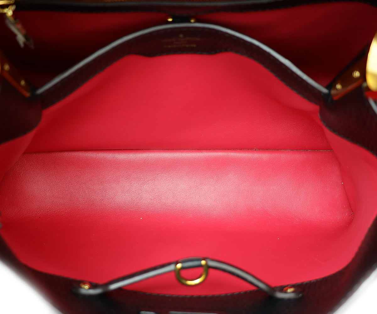 Louis Vuitton Black Capucines PM Bag