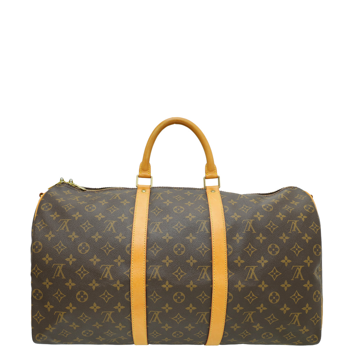 Louis Vuitton Brown Monogram Keepall Bandouliere 50 Bag-Louis Vuitton-THE CLOSET