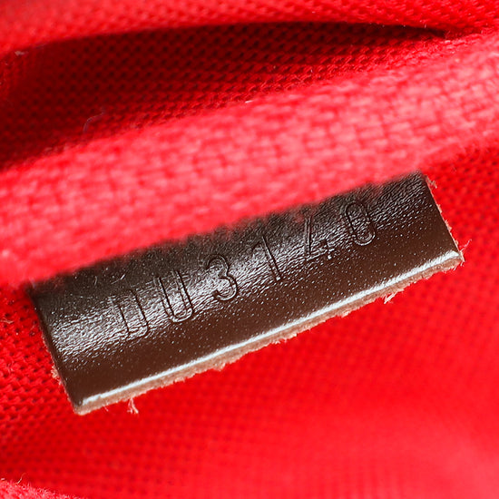 Louis Vuitton Damier Ebene Eva Clutch Bag