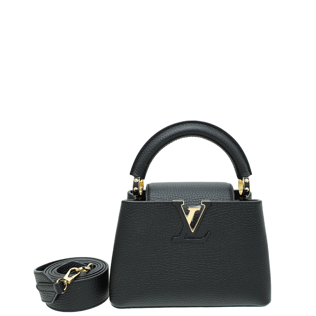 Louis Vuitton Black Capucines Mini Bag-Louis Vuitton-THE CLOSET