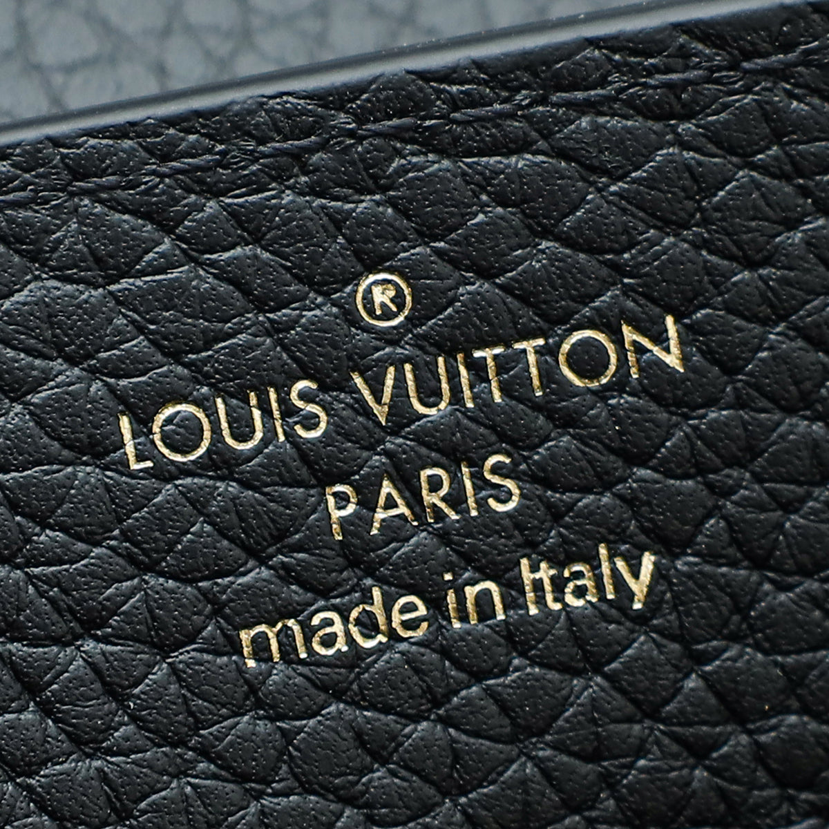 Louis Vuitton Black Capucines Mini Bag