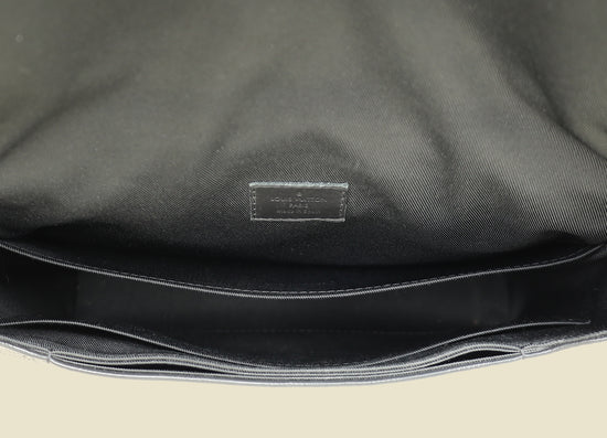 Louis Vuitton Black Damier Infini District PM Messenger Bag