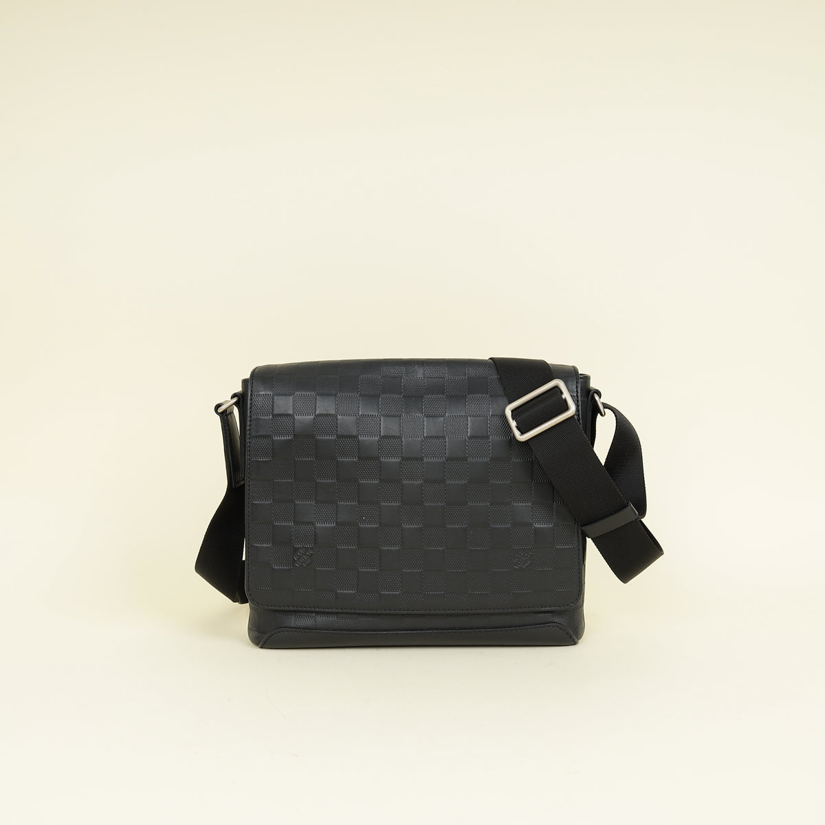 Louis Vuitton Black Damier Infini District PM Messenger Bag