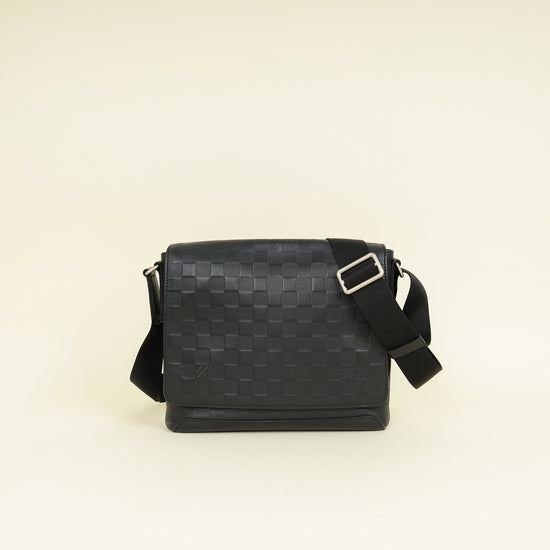 Louis Vuitton Black Damier Infini District PM Messenger Bag