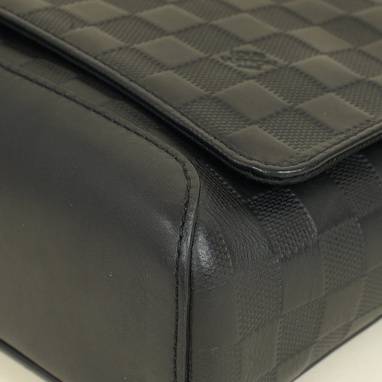 Louis Vuitton Black Damier Infini District PM Messenger Bag