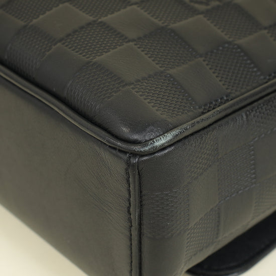 Louis Vuitton Black Damier Infini District PM Messenger Bag