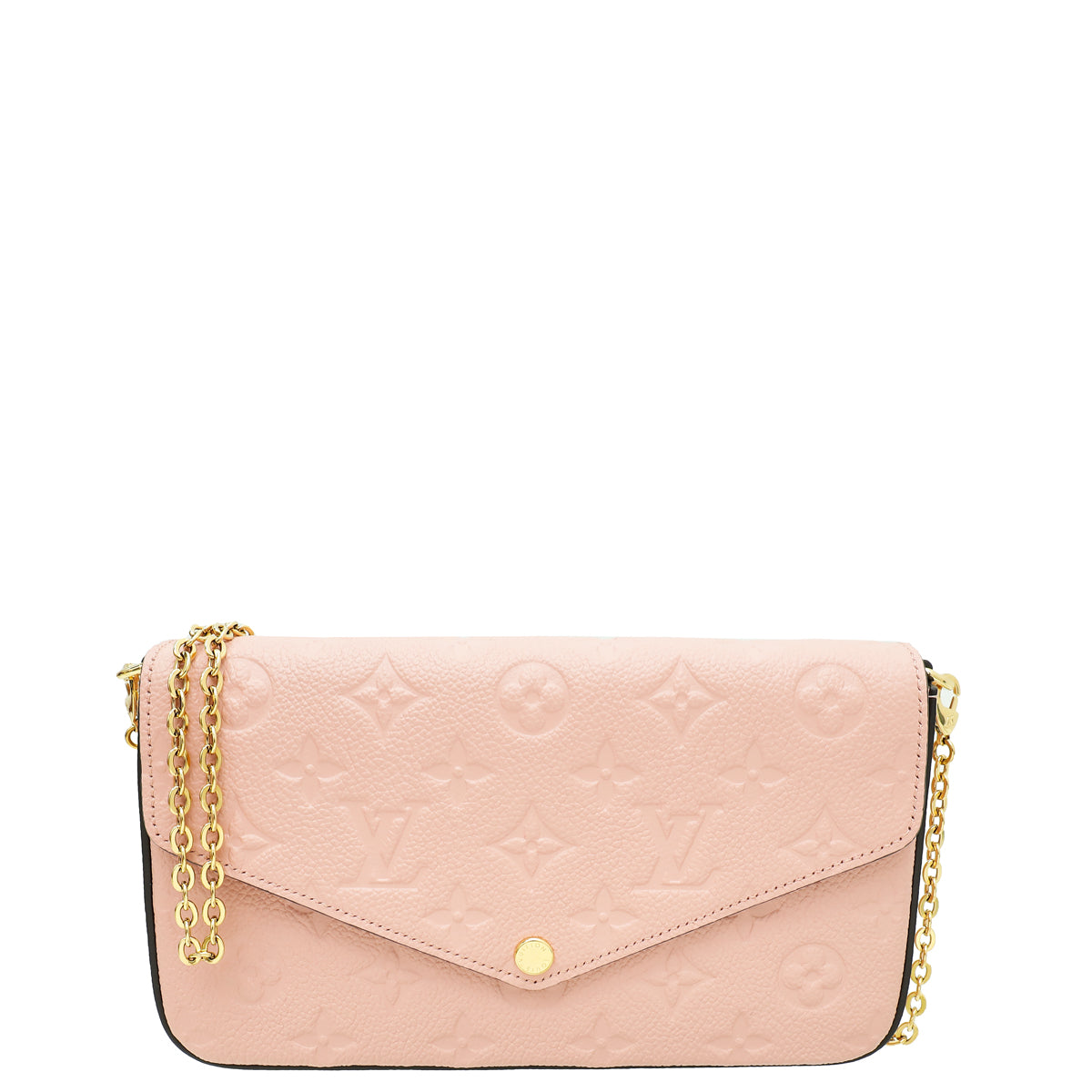 Louis Vuitton Rose Poudre Monogram Empreinte Felicie Pochette Bag-Louis Vuitton-THE CLOSET