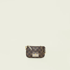 Louis Vuitton Ltd. Ed.Damier Ebene Trunks and Locks Mini Pochette Accessories