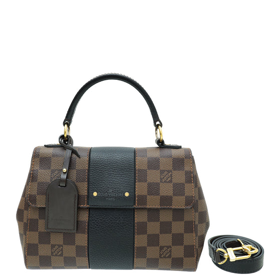Louis Vuitton Bond Street Handbag Damier with Leather BB Black 2386091