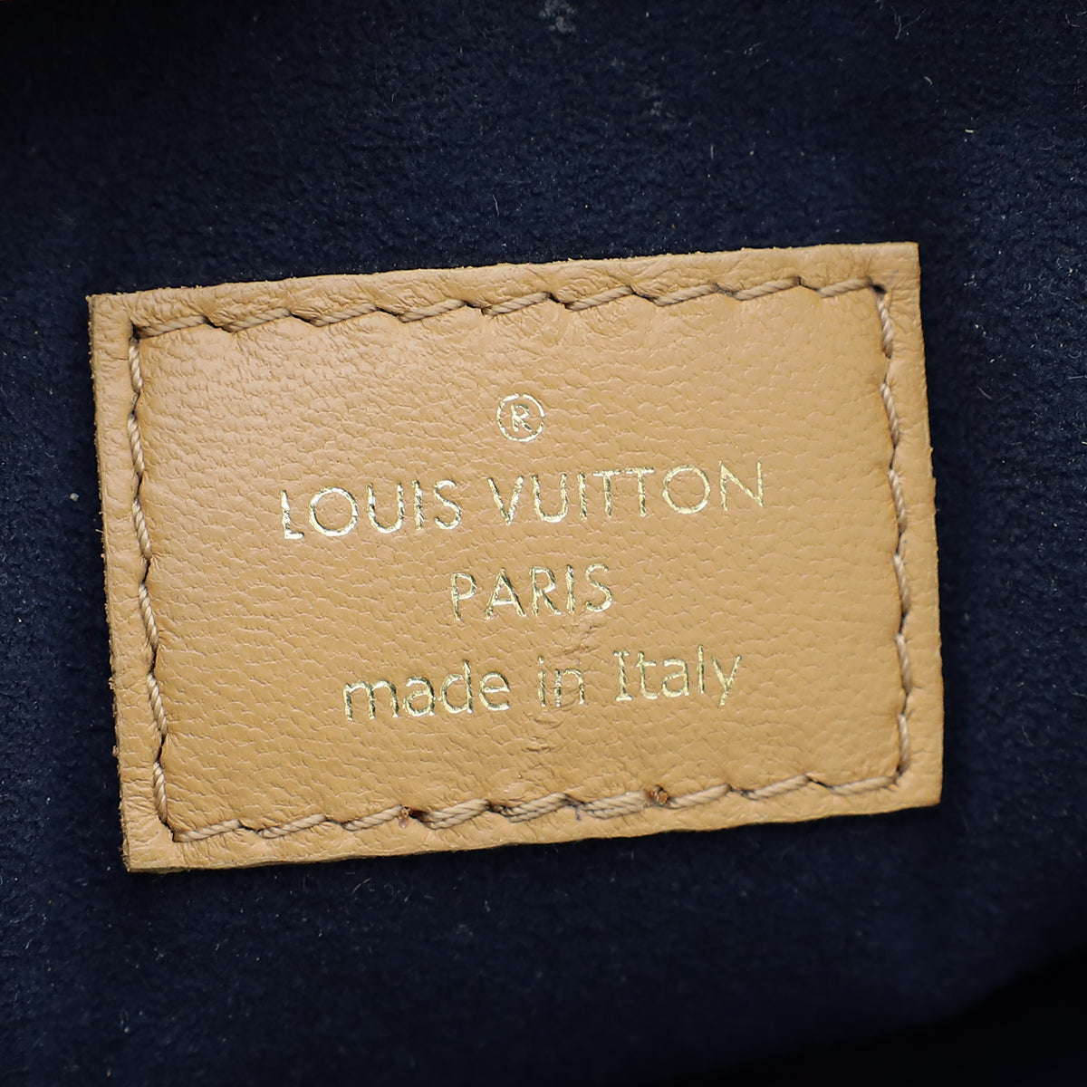 Louis Vuitton Camel Monogram Empreinte Embossed Coussin PM Bag