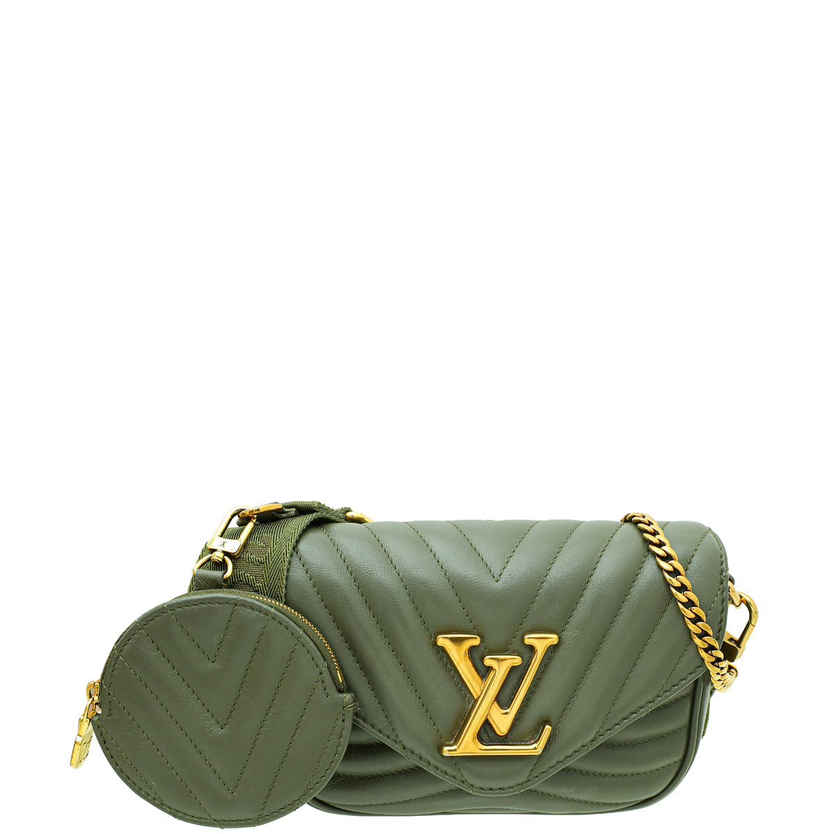 Louis Vuitton Kaki New Wave Multi Pochette Bag