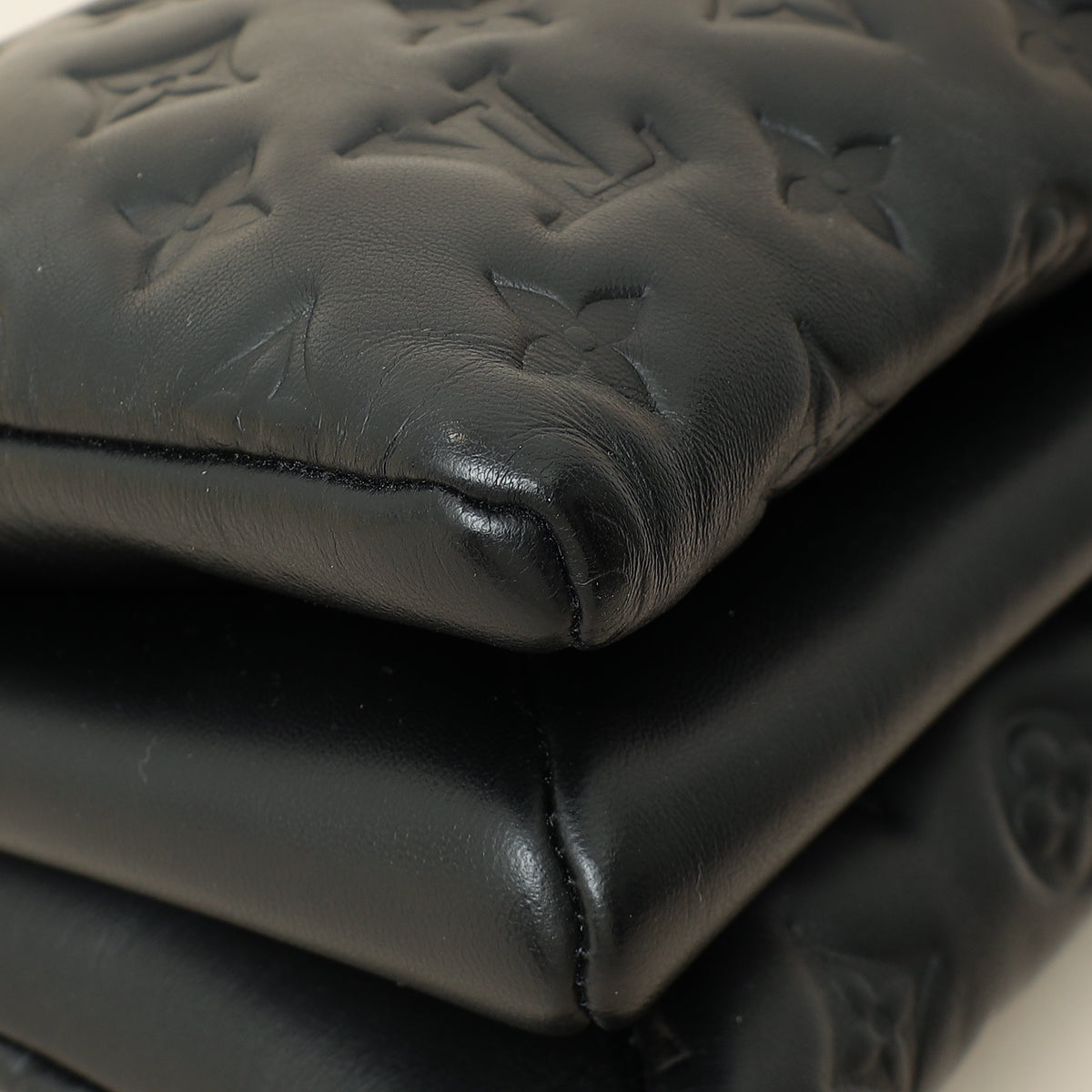 Louis Vuitton Black Monogram Embossed Coussin PM Bag-Louis Vuitton-THE CLOSET