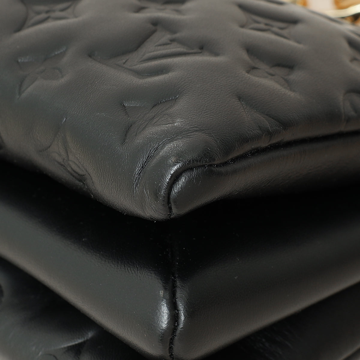 Louis Vuitton Black Monogram Embossed Coussin PM Bag-Louis Vuitton-THE CLOSET