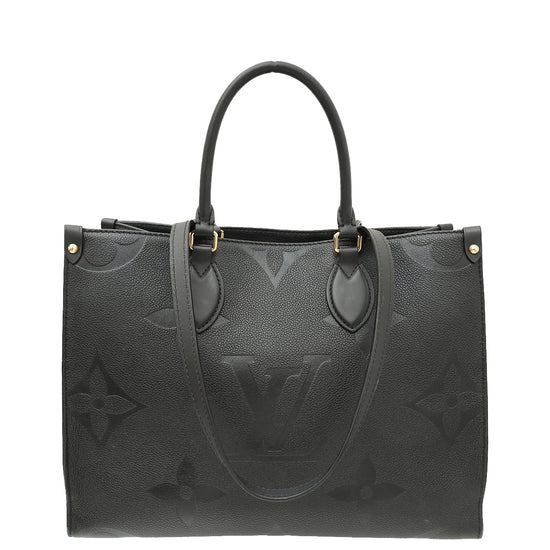 Louis Vuitton Black Monogram Empreinte Onthego MM Bag