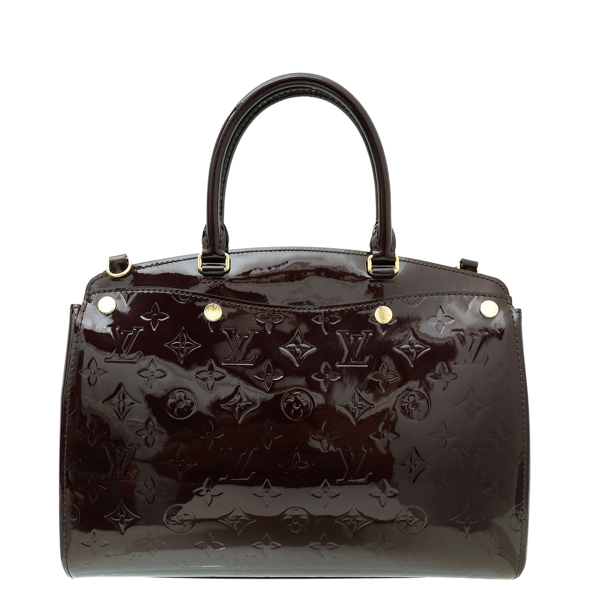 Louis Vuitton Amarante Monogram Vernis Brea NM - MM Bag-Louis Vuitton-THE CLOSET