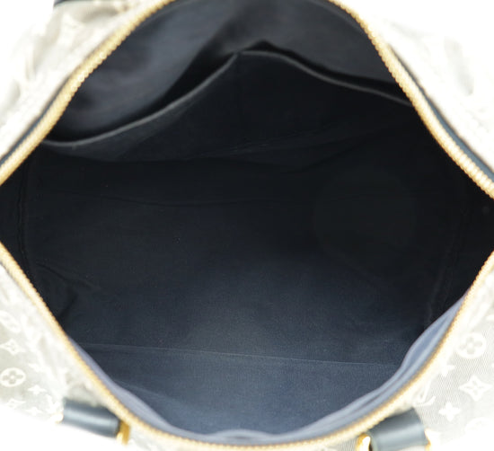 Louis Vuitton Blue Monogram Mini Lin Speedy Bandouliere 30 Bag