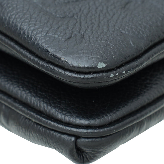 Louis Vuitton Black Monogram Empreinte Twinset Bag