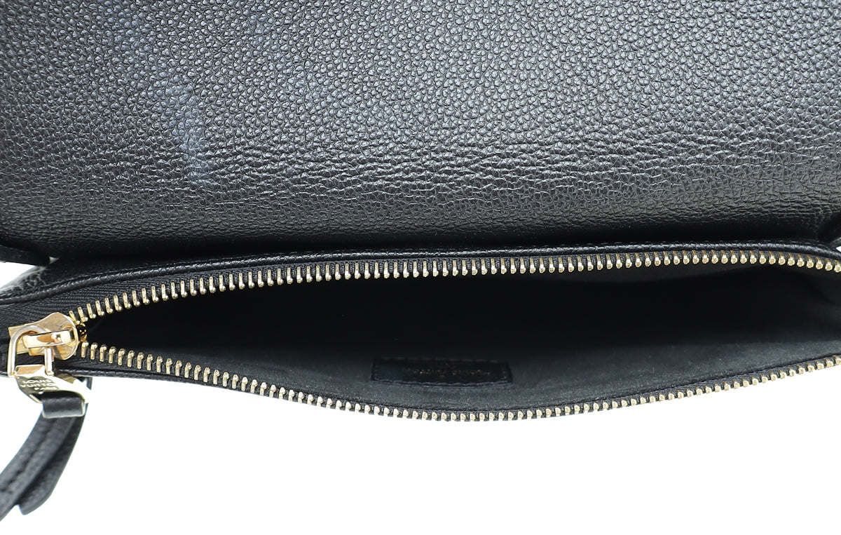 2016 Louis Vuitton Black Monogram Empreinte Leather Twinset