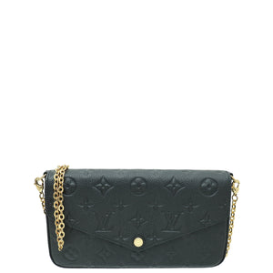Louis Vuitton Black Monogram Empreinte Pochette Felicie