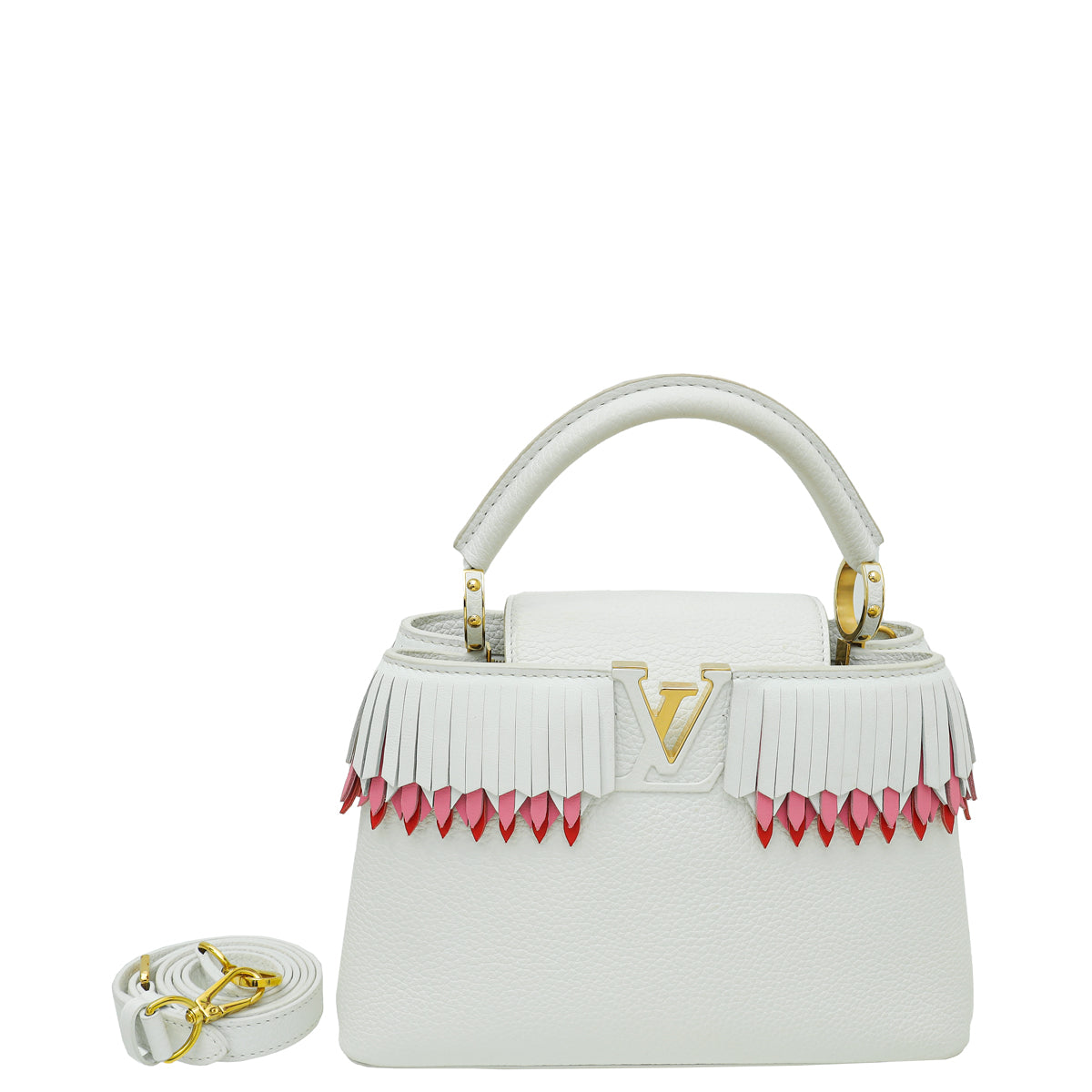 Louis Vuitton White Capucines BB Lucky Ribbons Bag-Louis Vuitton-THE CLOSET