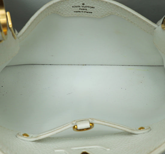 Louis Vuitton White Capucines BB Lucky Ribbons Bag