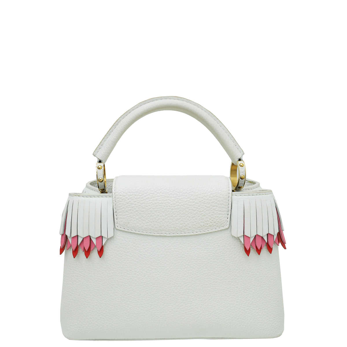 Louis Vuitton White Capucines BB Lucky Ribbons Bag