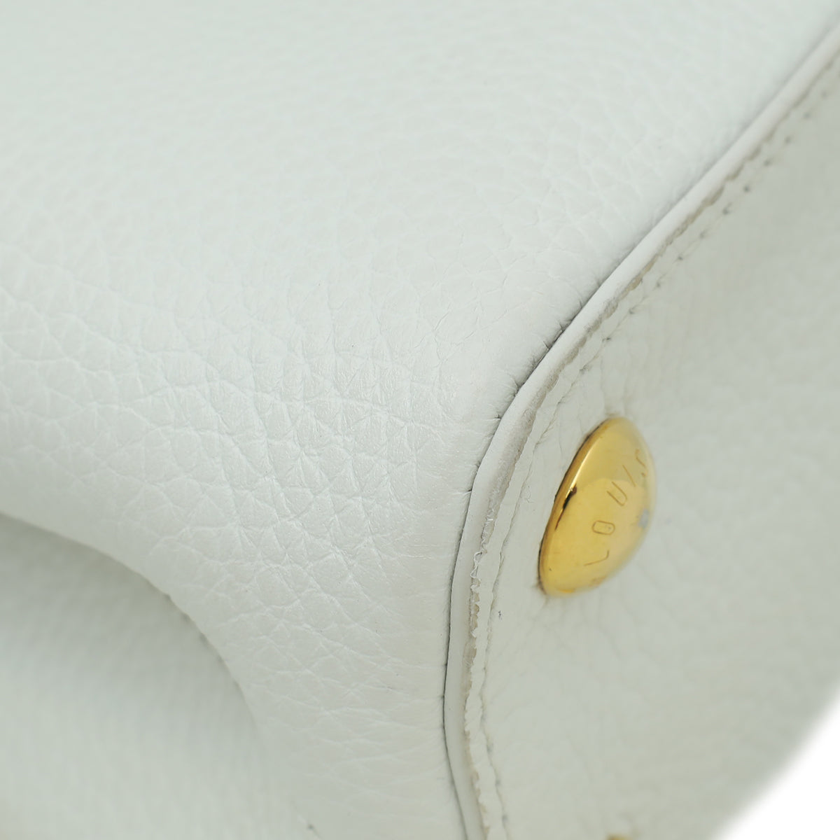 Louis Vuitton White Capucines BB Lucky Ribbons Bag